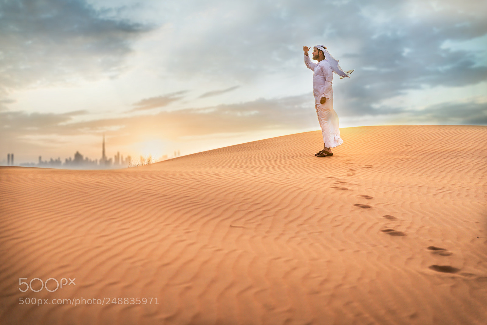 Nikon D610 sample photo. Arabic man with traditional photography