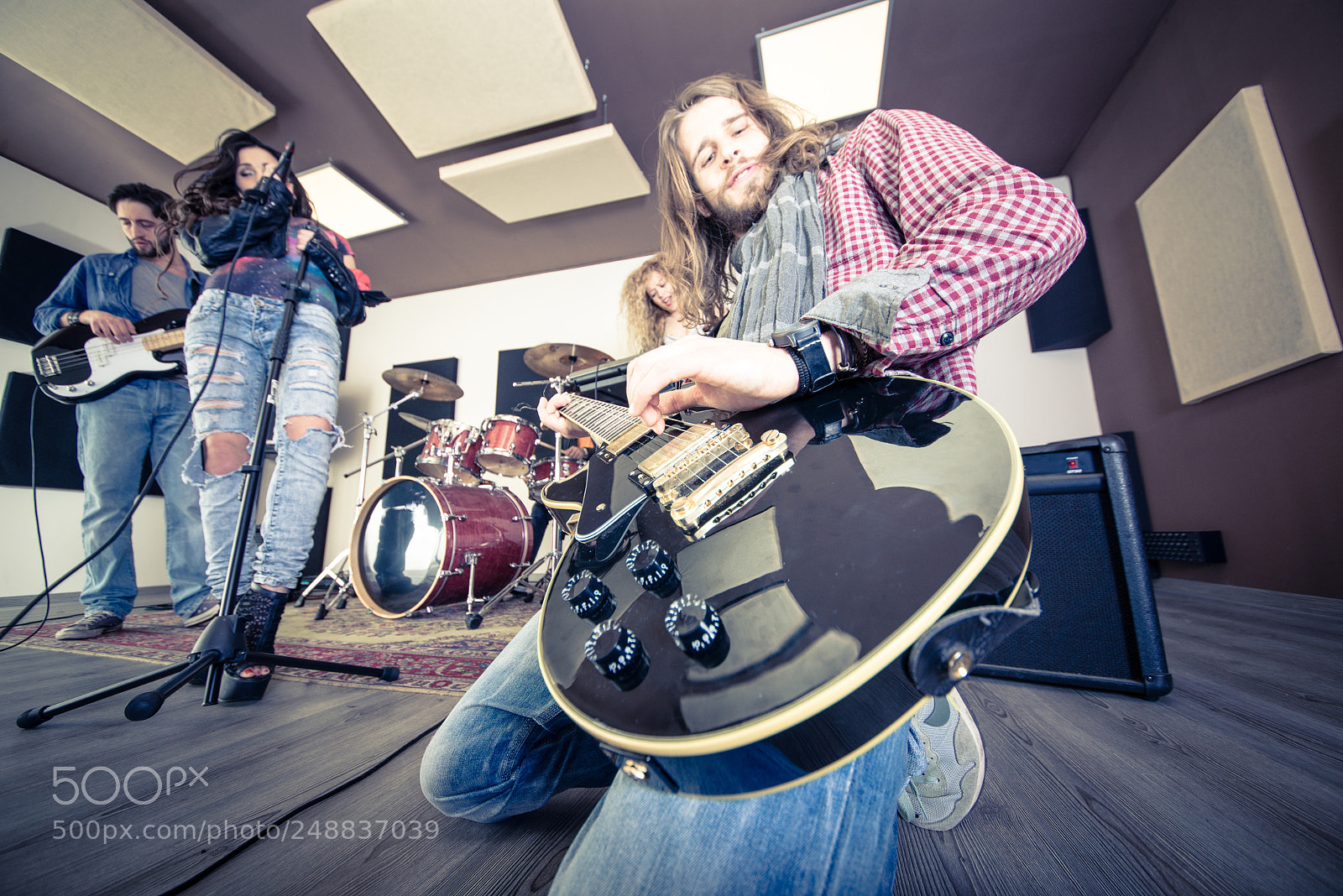 Nikon D610 sample photo. Rock band in action photography