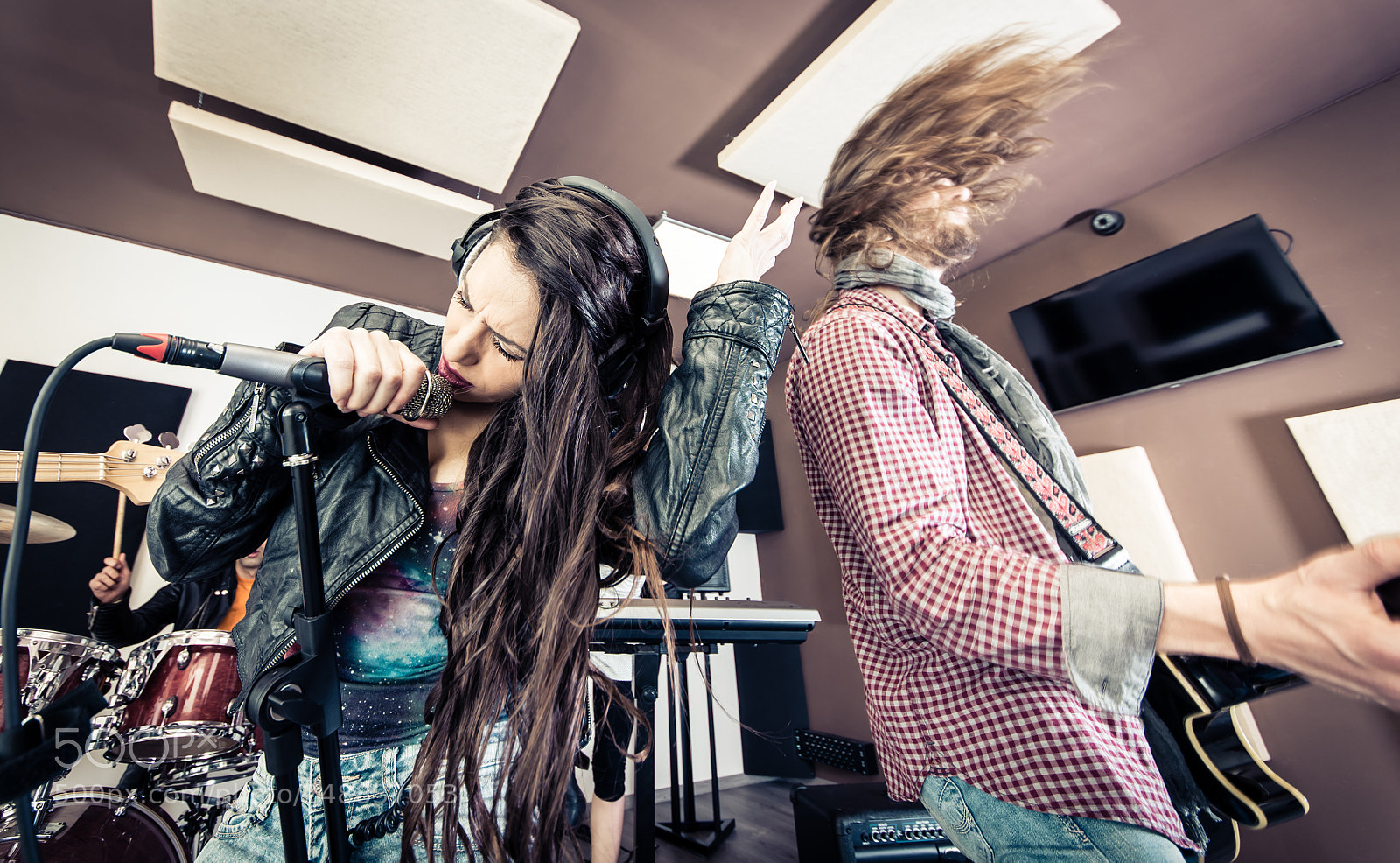 Nikon D610 sample photo. Rock band in action photography
