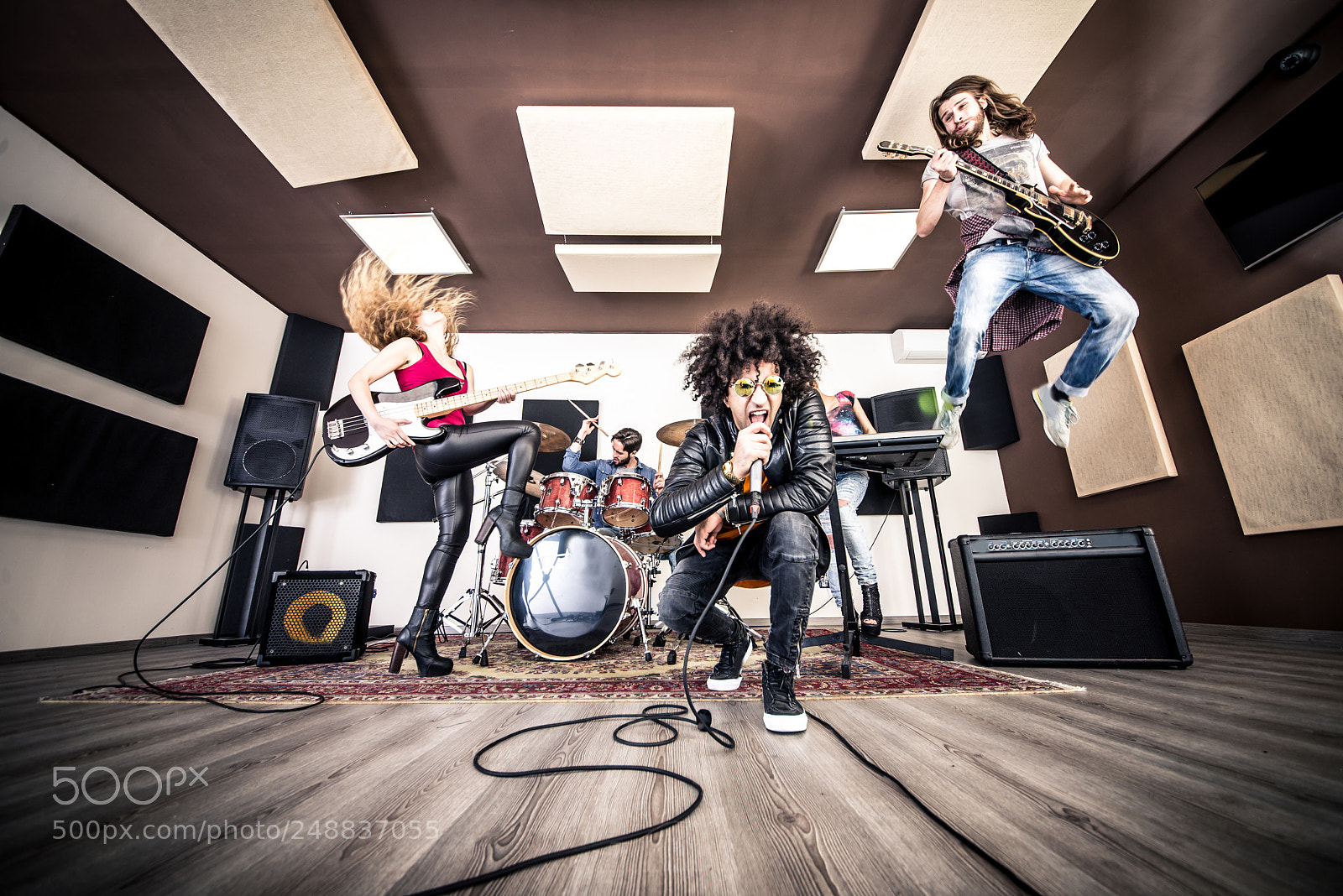 Nikon D610 sample photo. Rock band in action photography