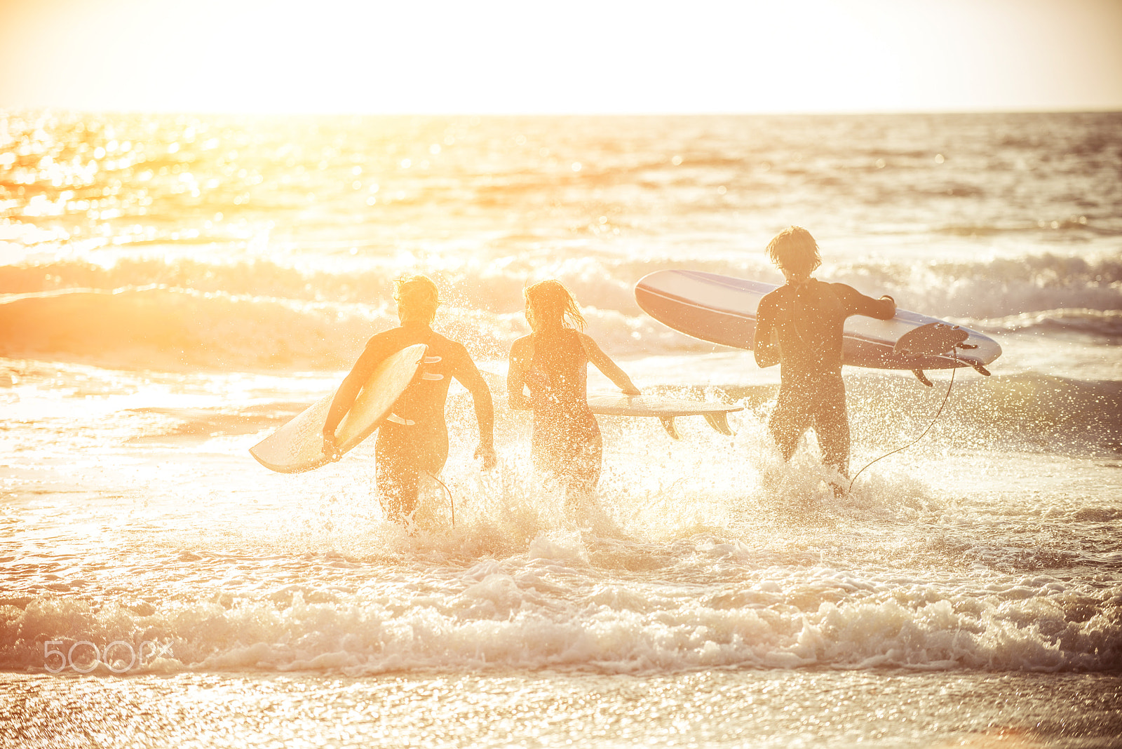 Nikon D610 sample photo. Three surfers practicing in photography