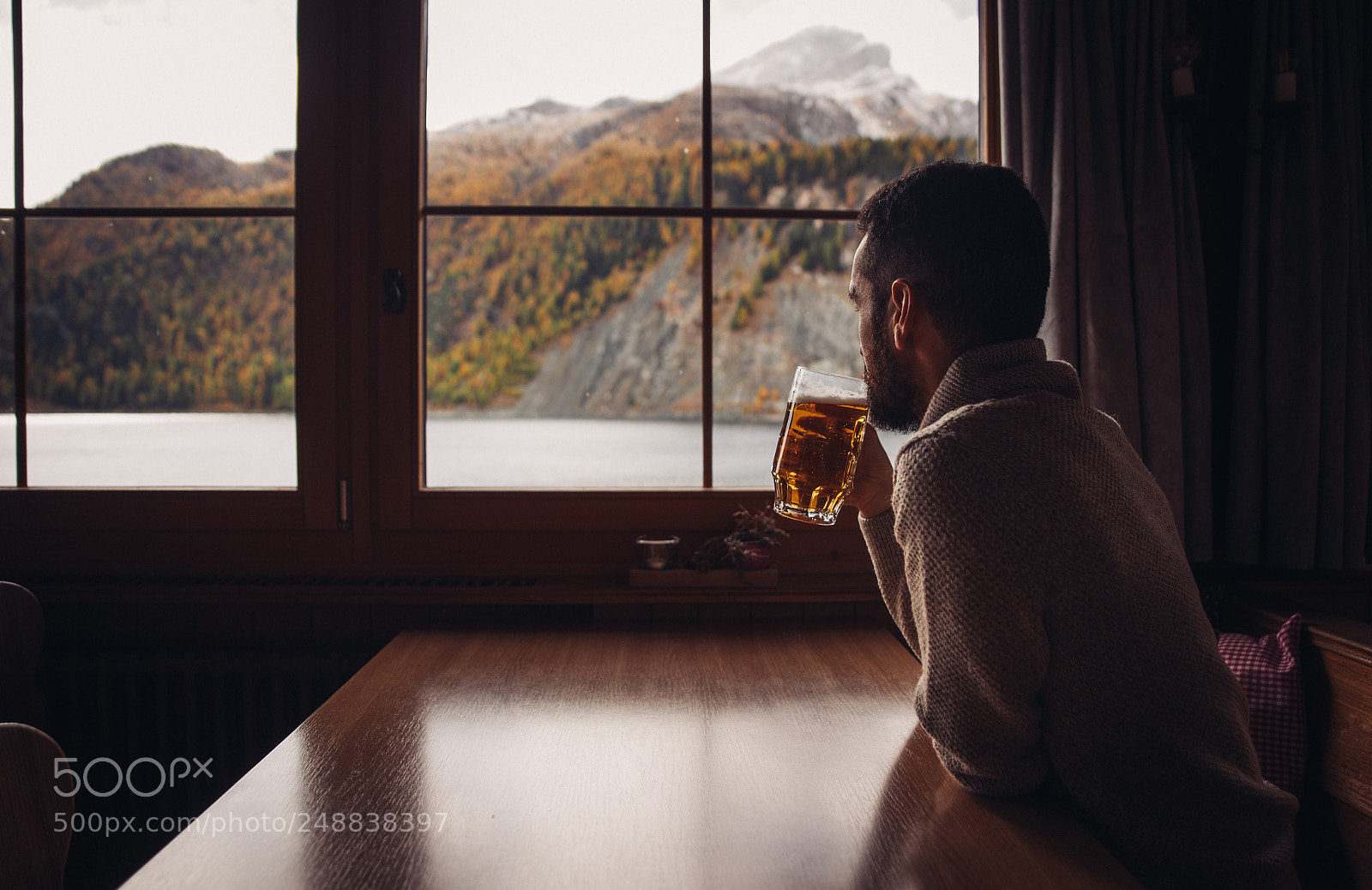 Nikon D610 sample photo. Man drinking beer in photography