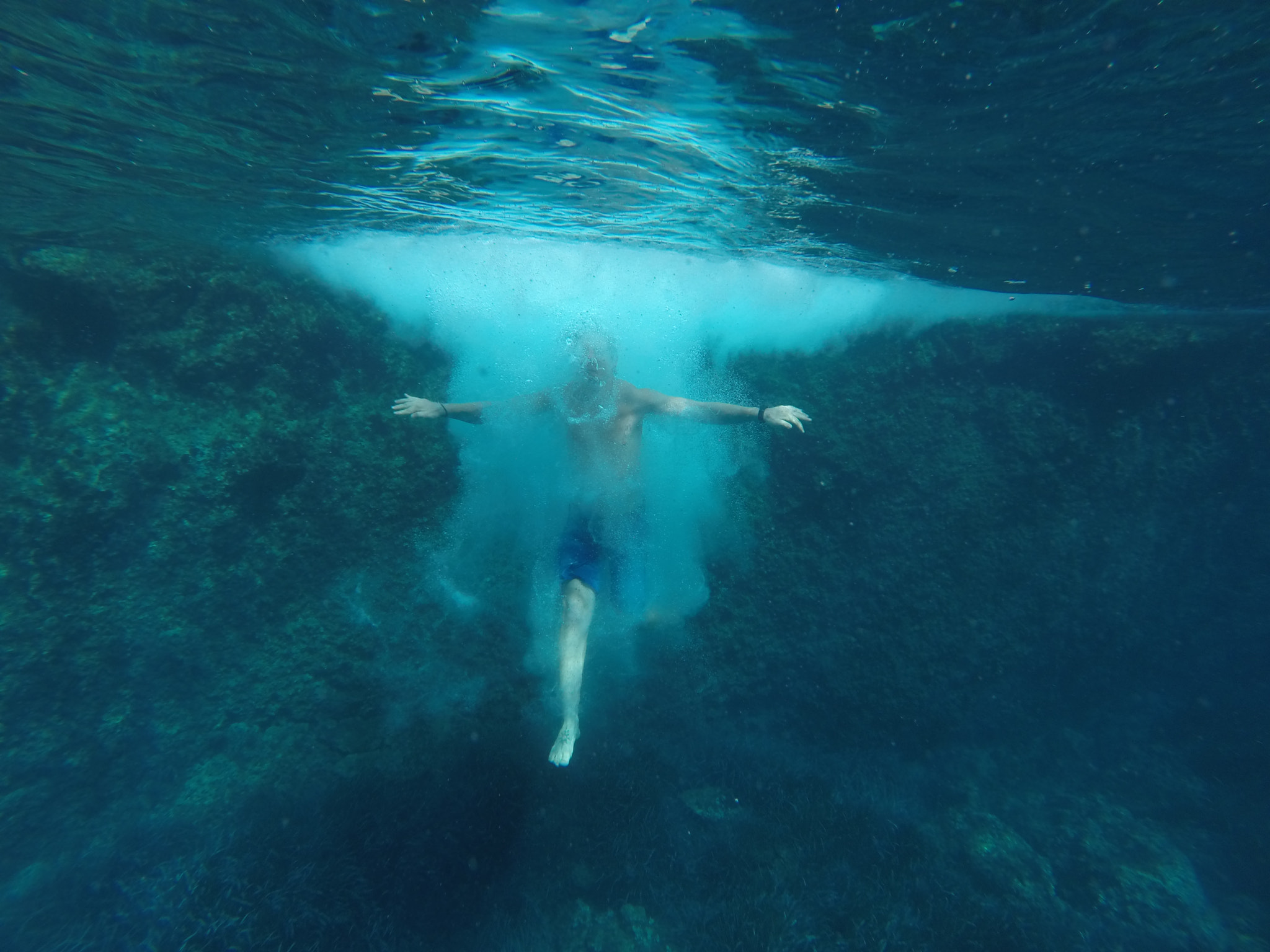 GoPro HERO3+ Black Edition sample photo. Water cross photography