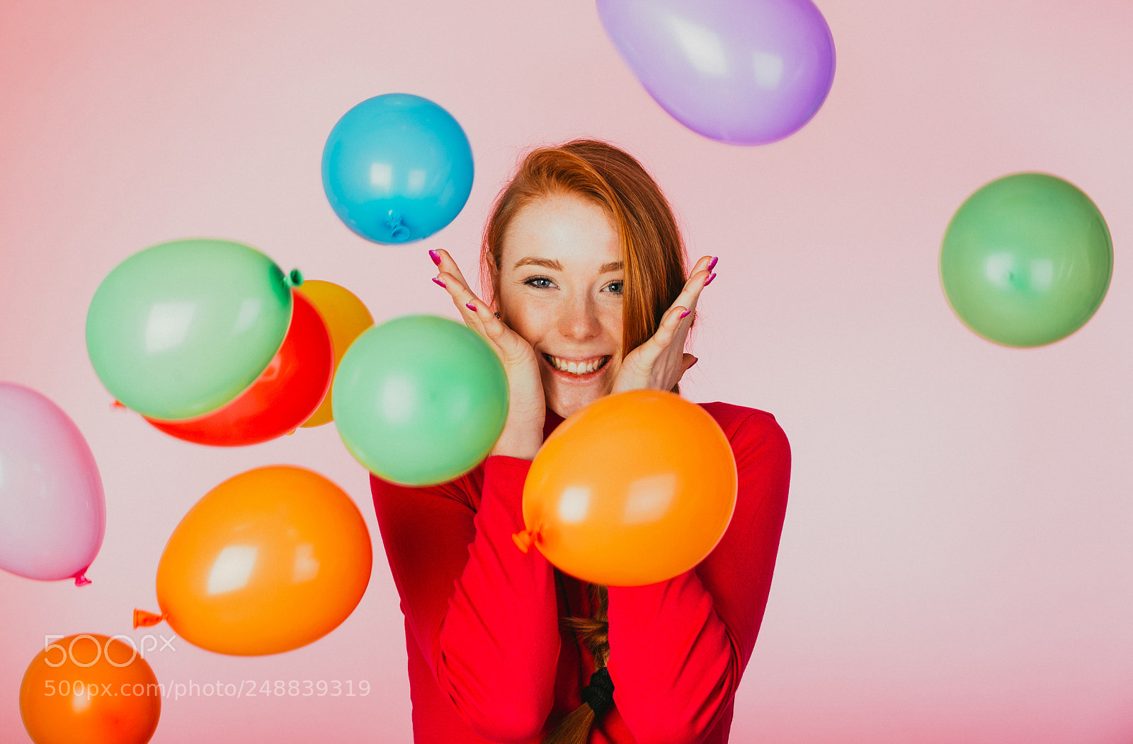 Nikon D610 sample photo. Studio portraits with red photography