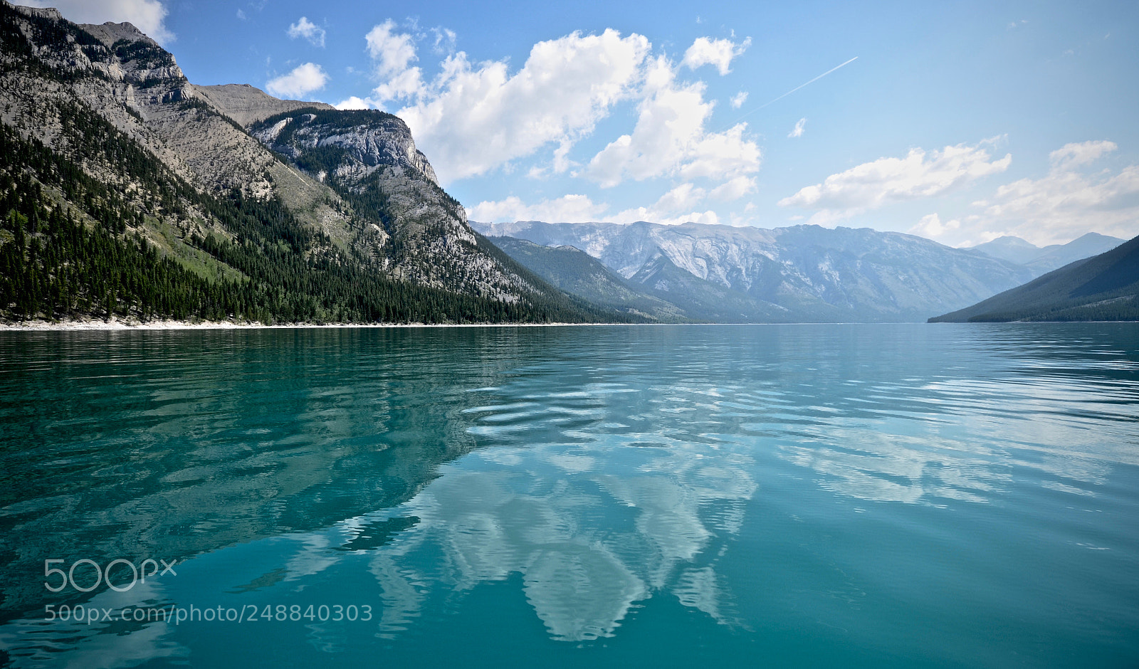 Nikon D7000 sample photo. Minnewanka lake photography
