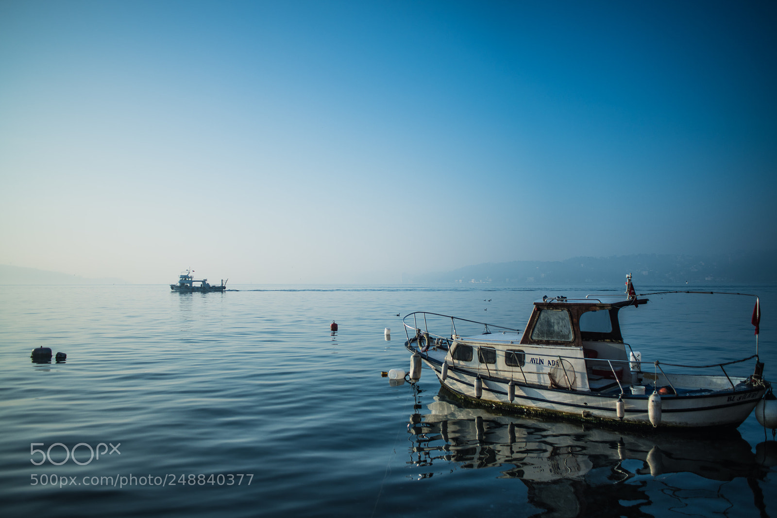 Nikon D850 sample photo. Calm & misty bosphorus photography
