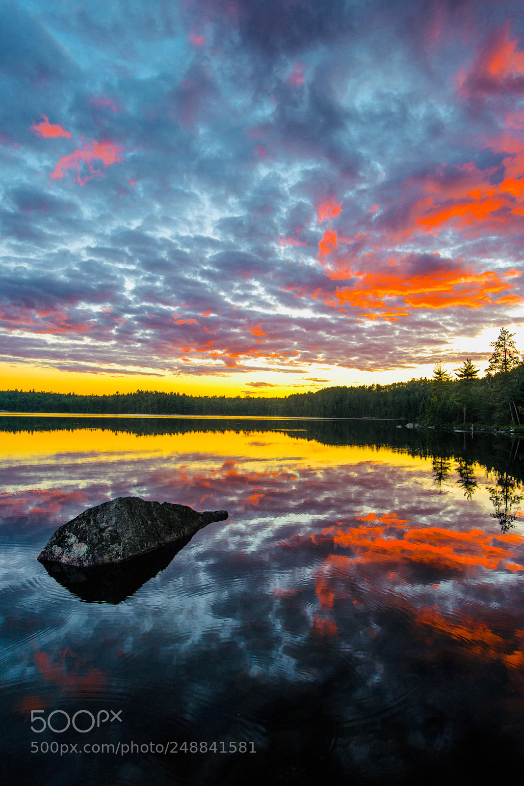 Nikon D600 sample photo. Sunset, yoda lake quetico photography