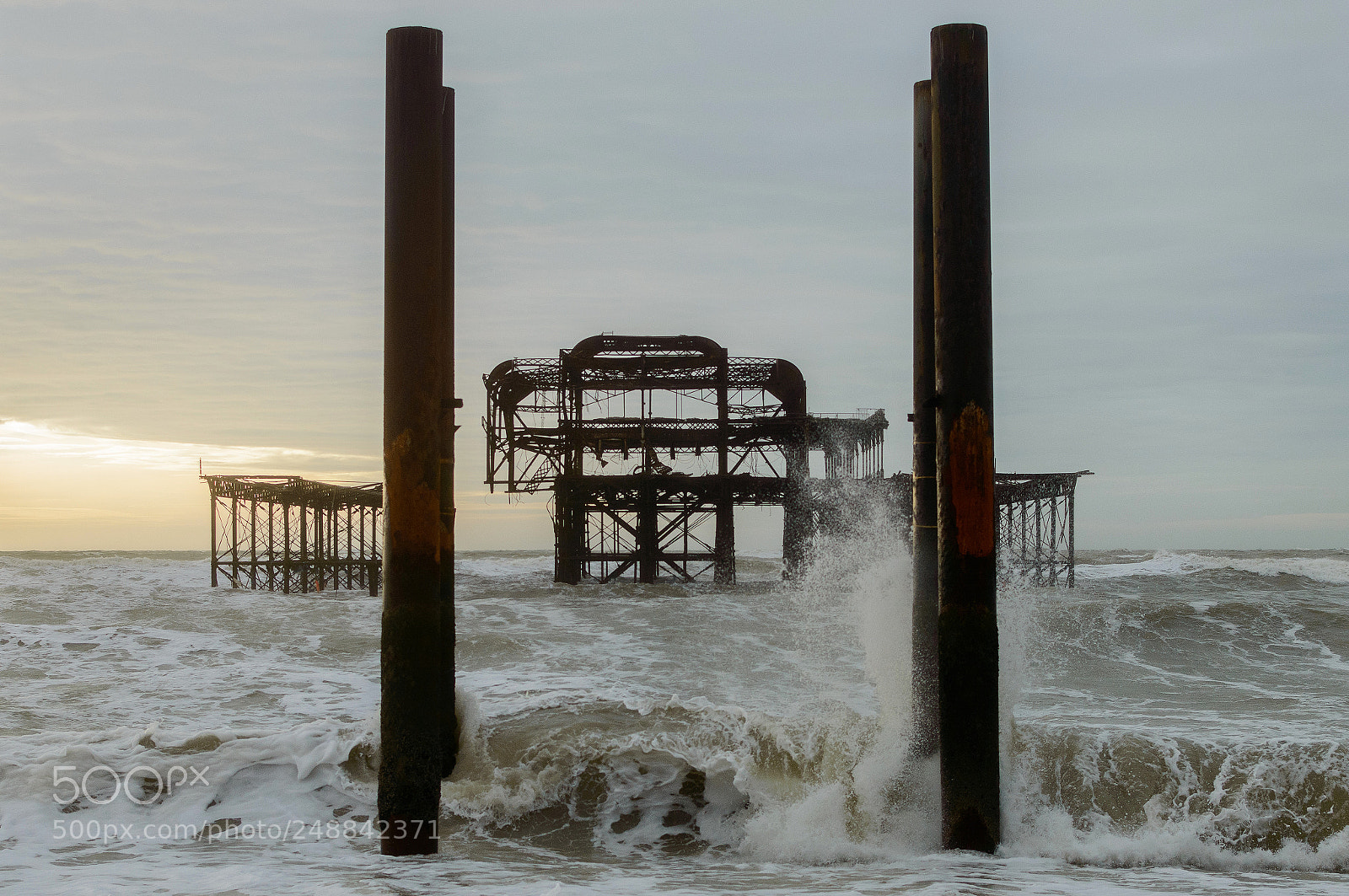 Nikon D3200 sample photo. The power of sea photography