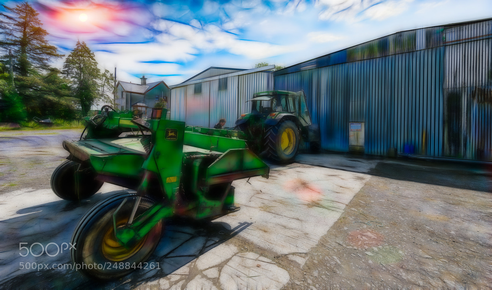 Nikon D810 sample photo. Farmer fixing his tractor photography