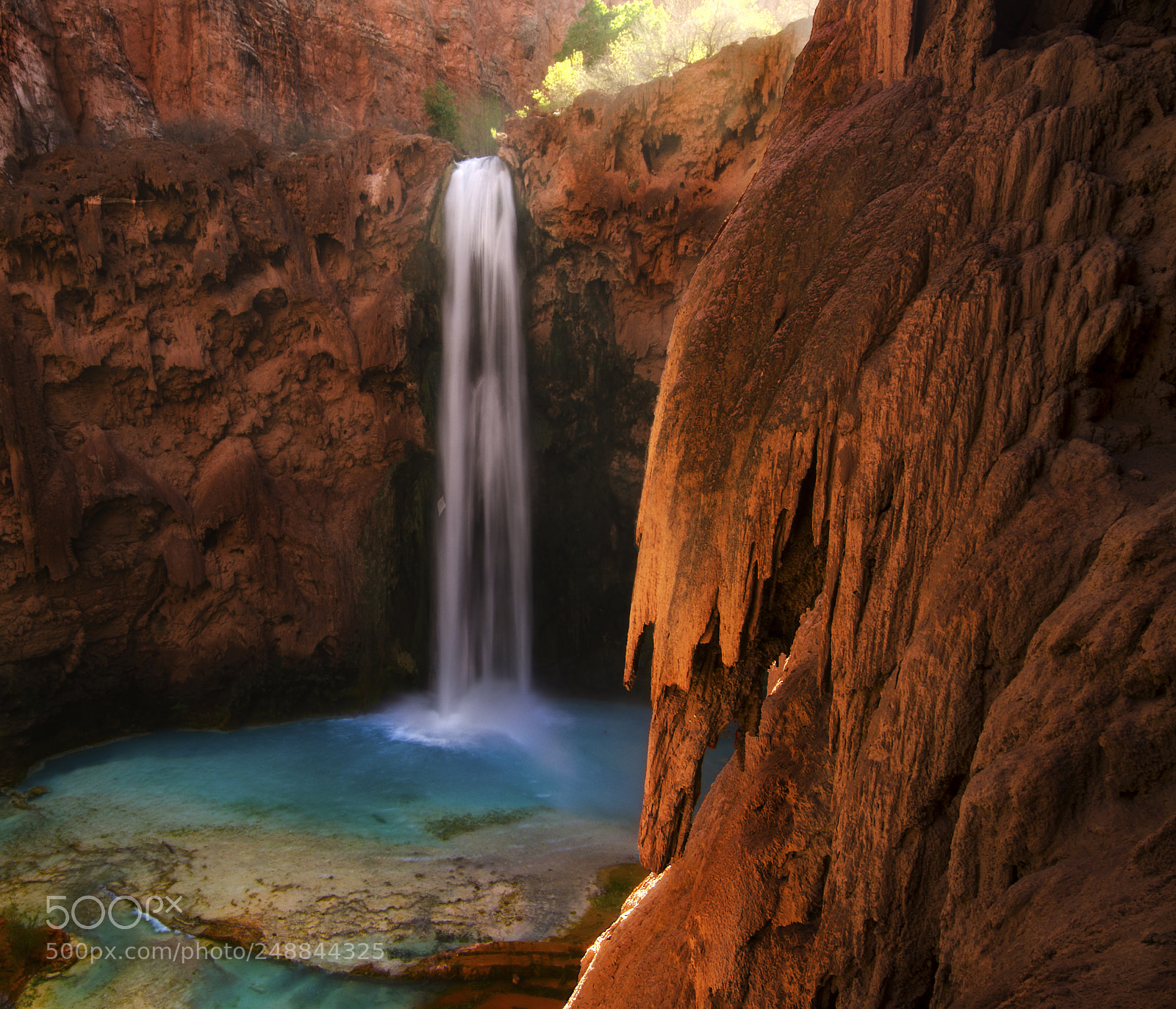 Nikon D7000 sample photo. Mooney falls havasupai photography