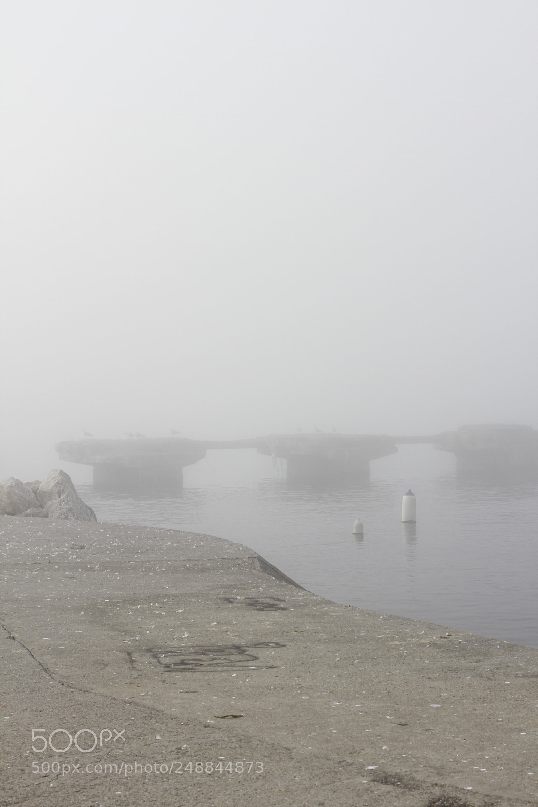 Canon EOS 7D sample photo. Foggy dock photography