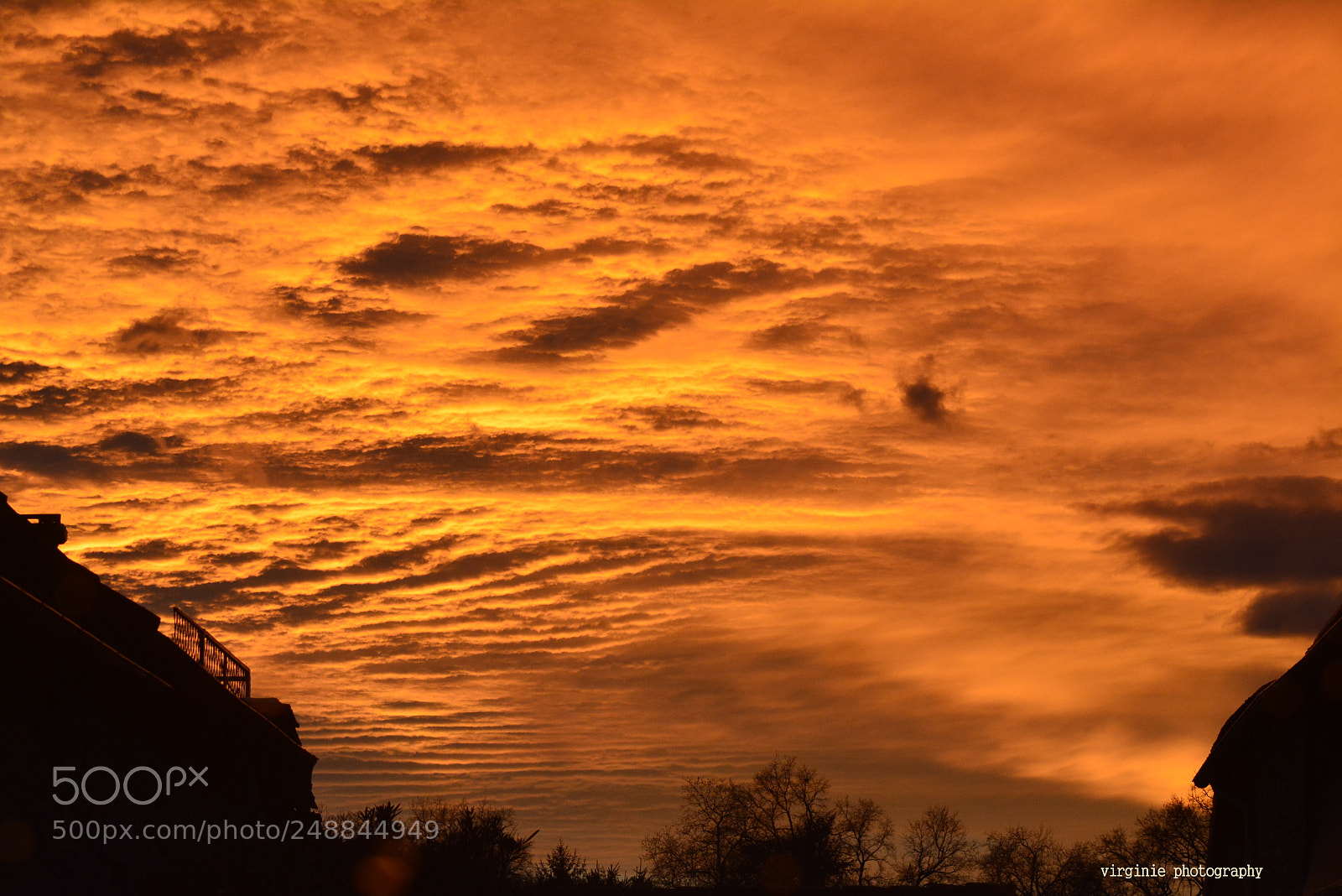 Nikon D5200 sample photo. Un ciel en feu photography