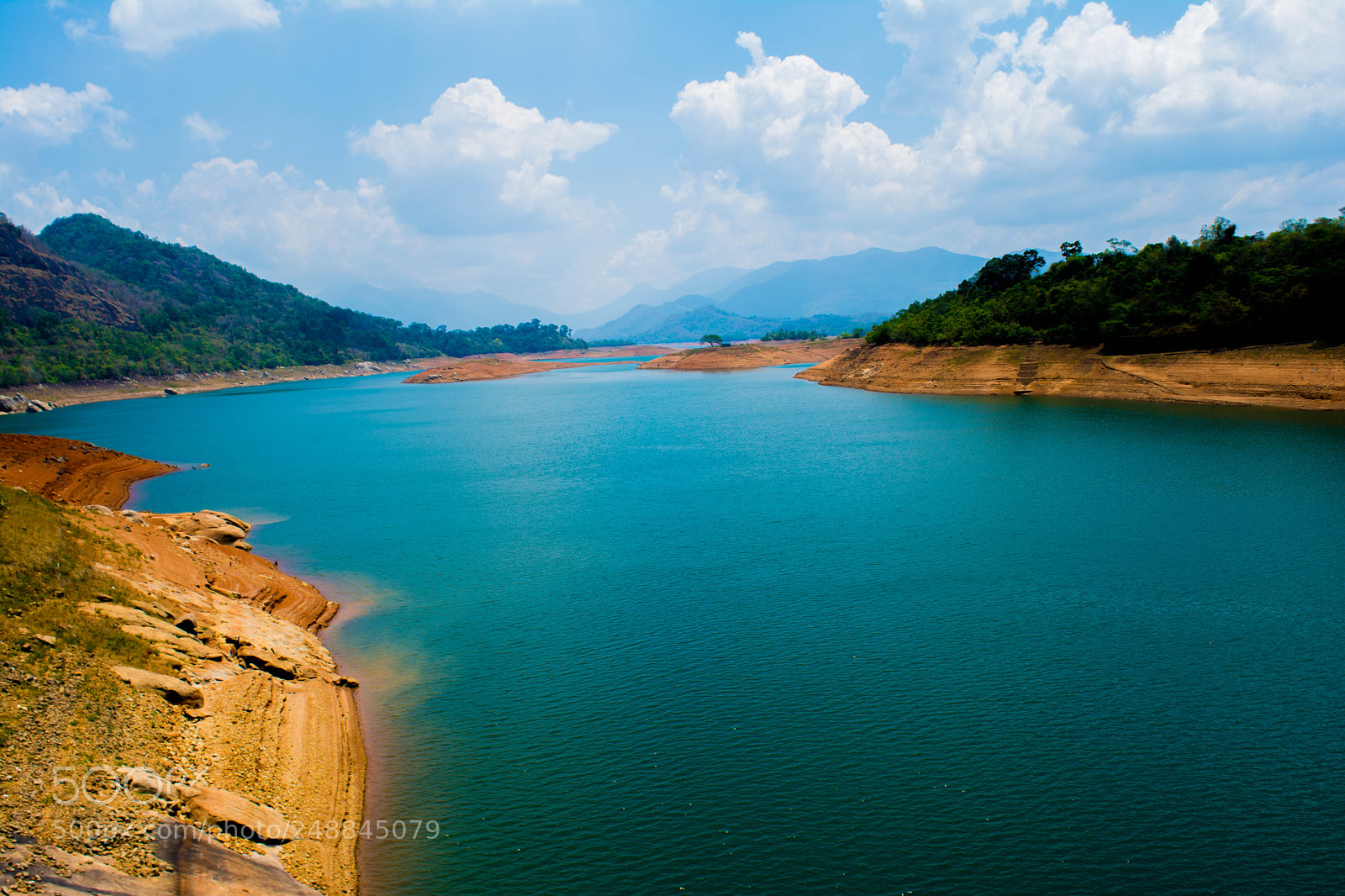 Nikon D5200 sample photo. Vibrant dam landscape photography
