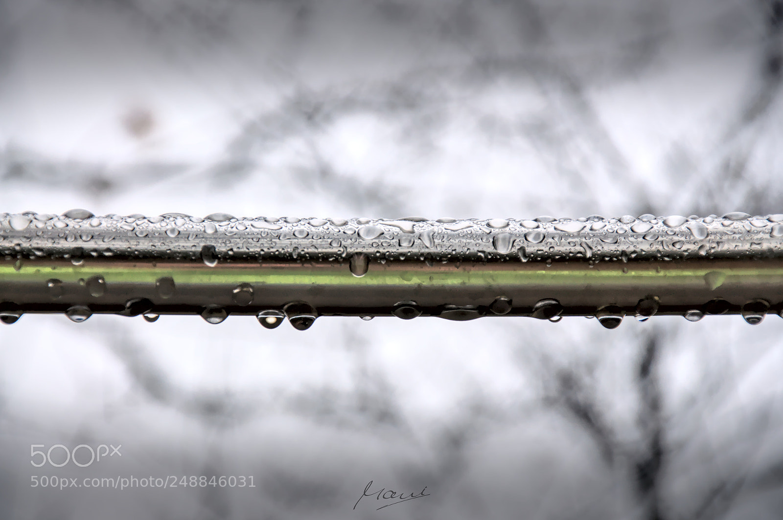 Nikon D90 sample photo. Water on steel photography