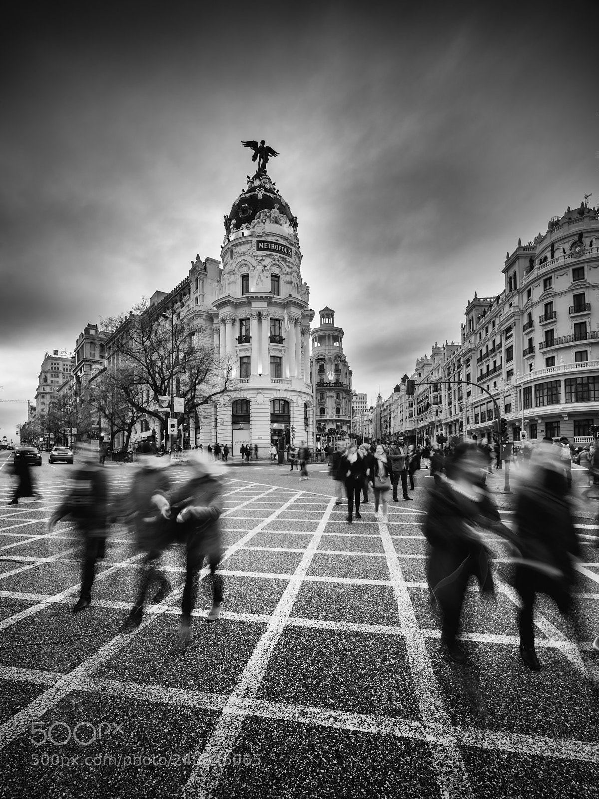 Nikon D810 sample photo. Madrid sin coches photography