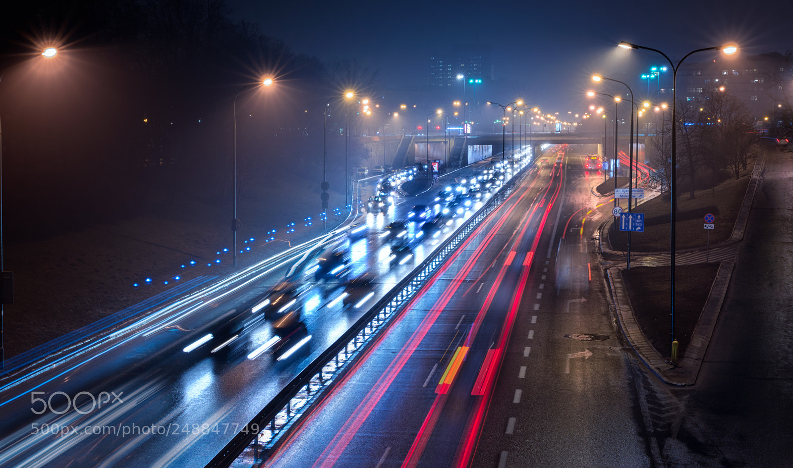 Nikon D7200 sample photo. Rainy traffic photography