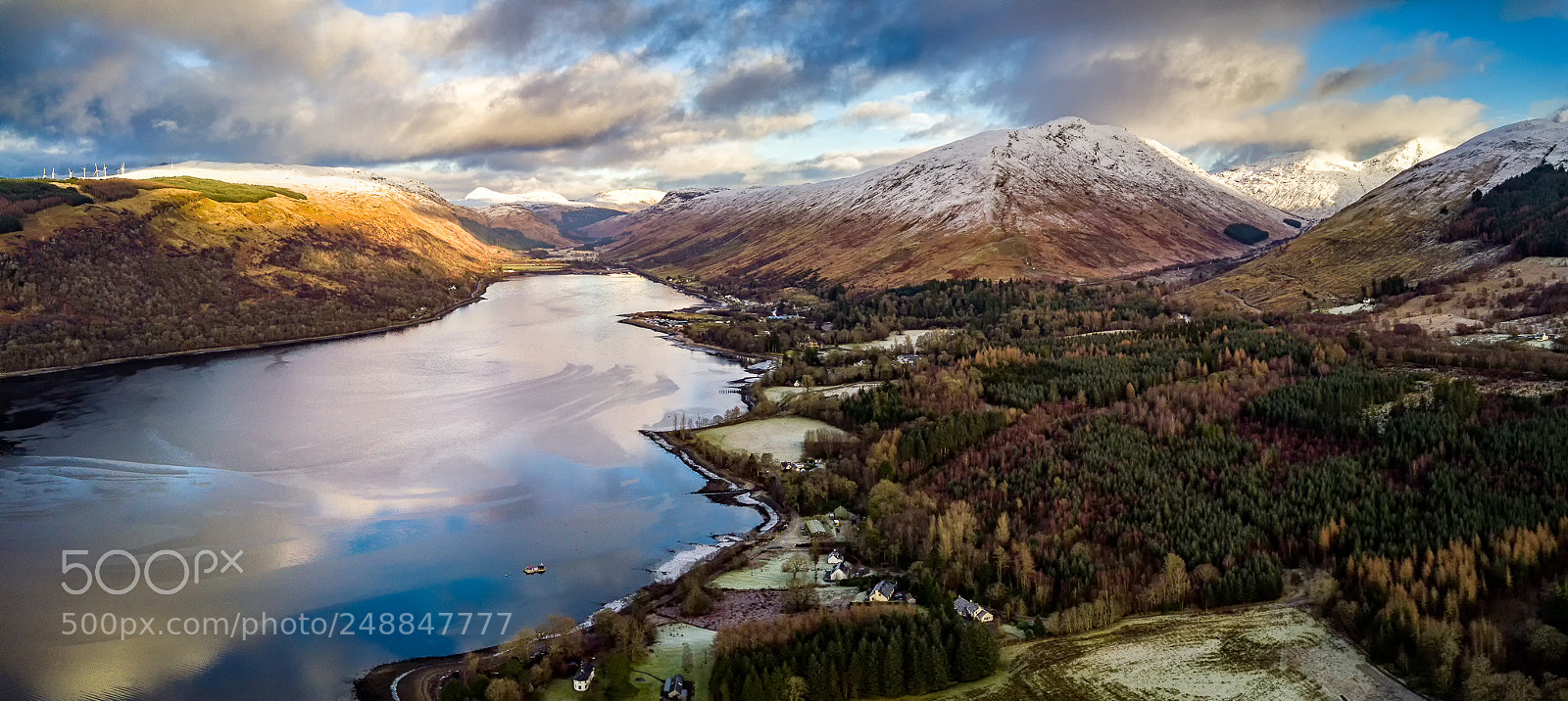 DJI FC220 sample photo. Loch fyne and glen photography