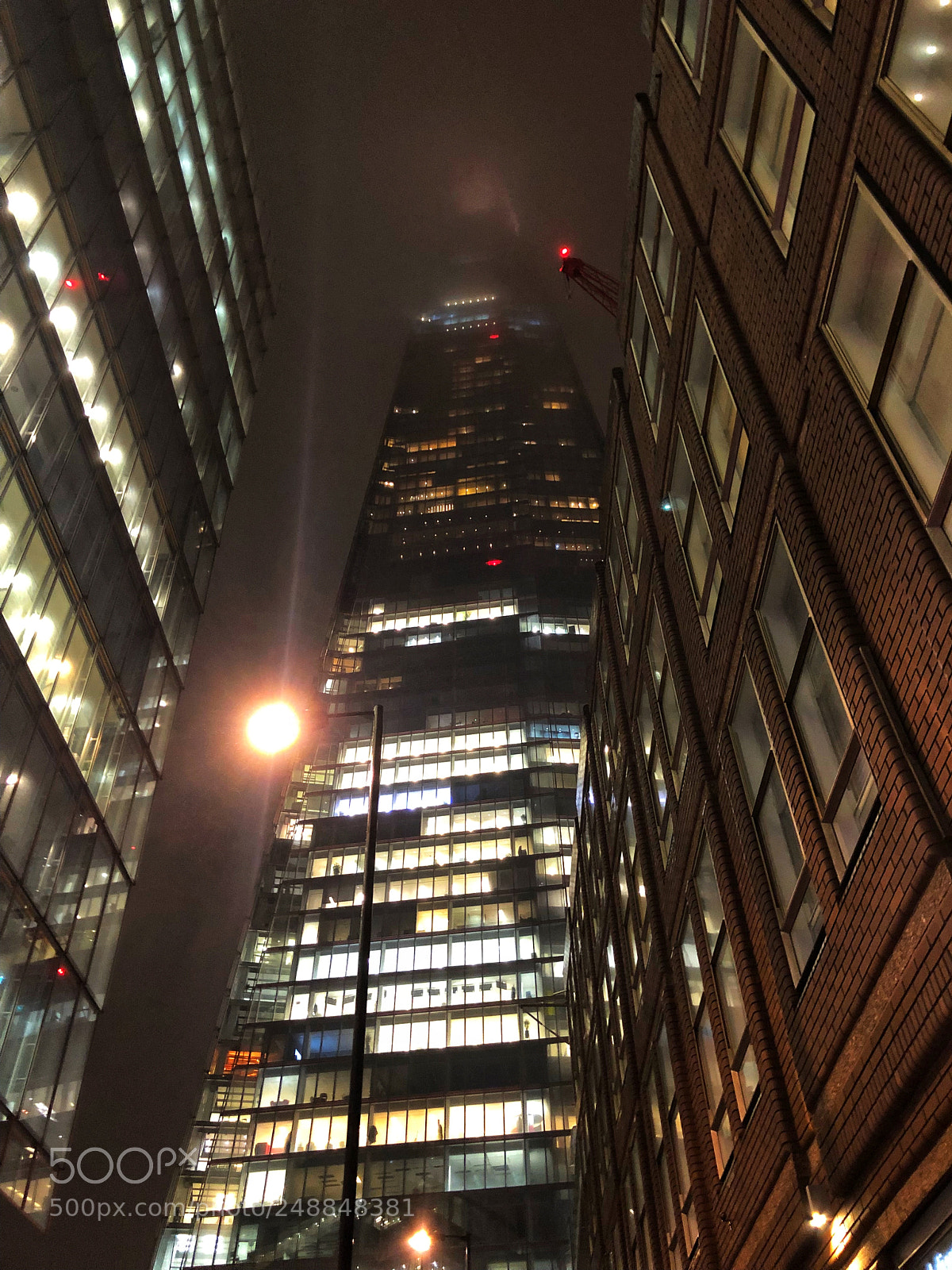 Apple iPhone 8 Plus sample photo. Low clouds or tall photography