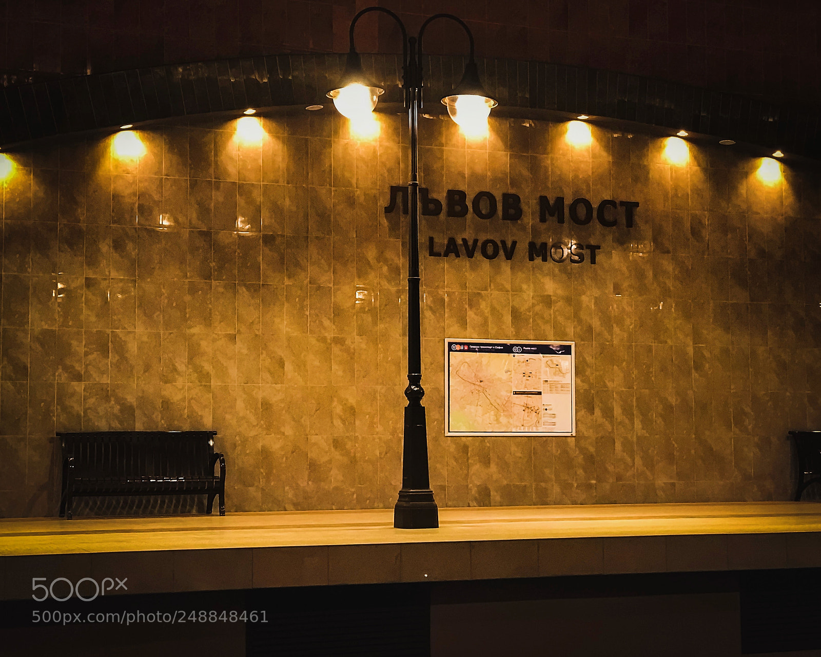 Apple iPhone 7 Plus sample photo. Subway station light photography