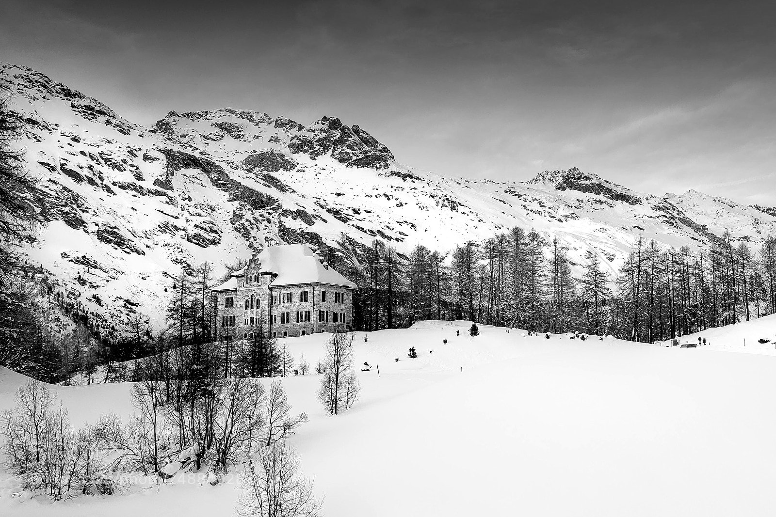 Leica Q (Typ 116) sample photo. Dream house in alps photography