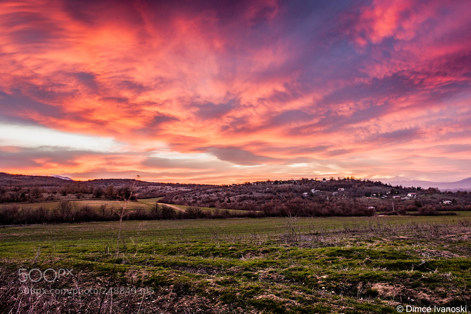 Nikon D5200 sample photo. Red sky photography