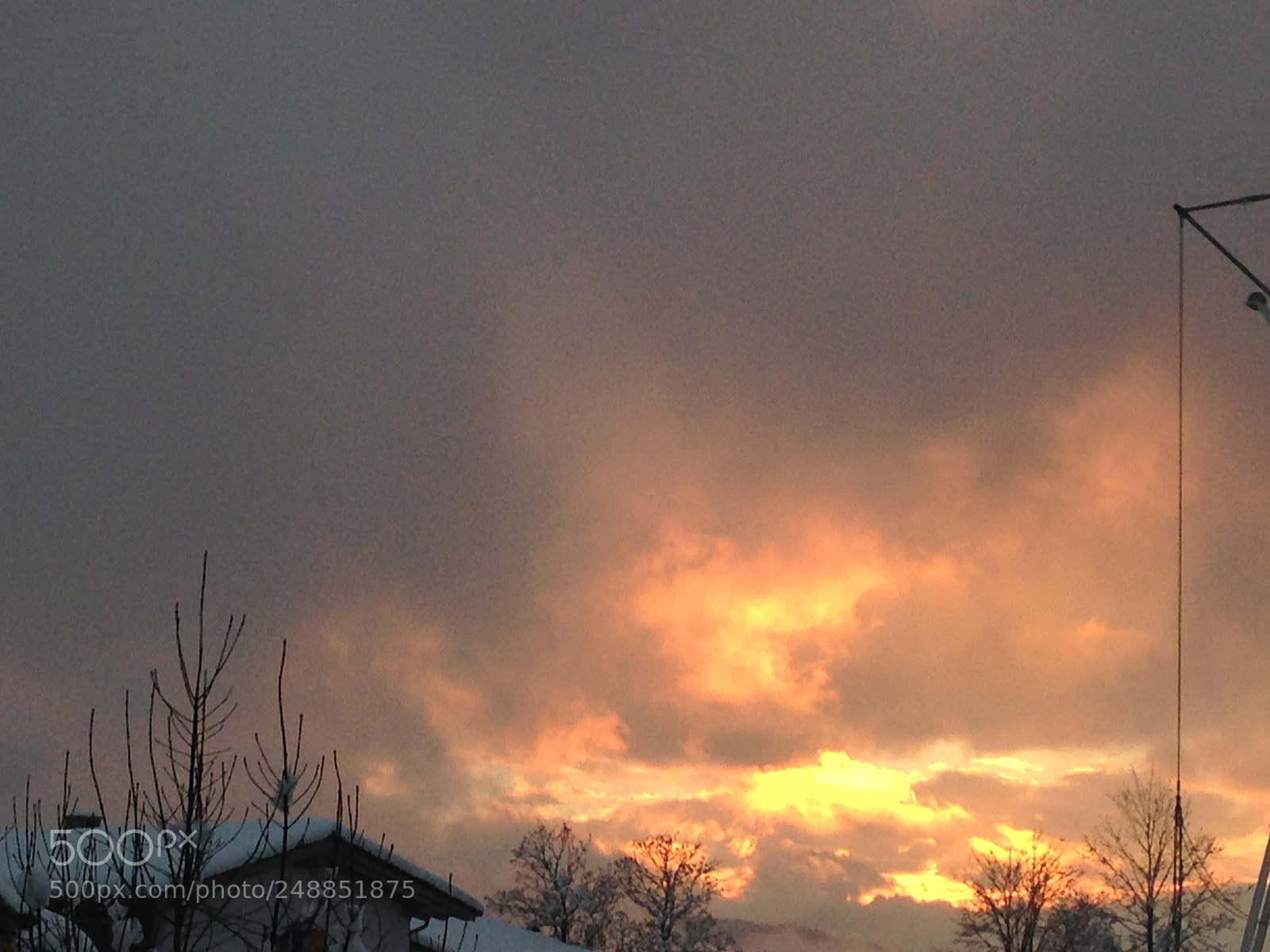 Apple iPhone 5 sample photo. Winter sonnen wolken photography
