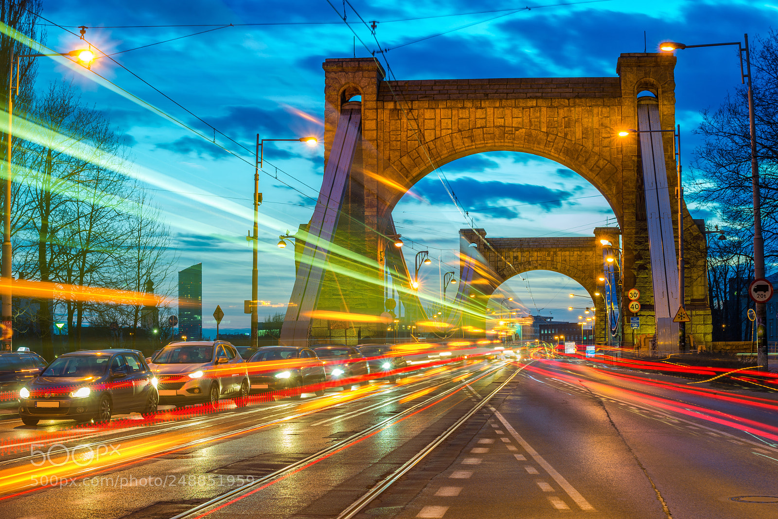 Nikon D800 sample photo. Grunwaldzki bridge photography