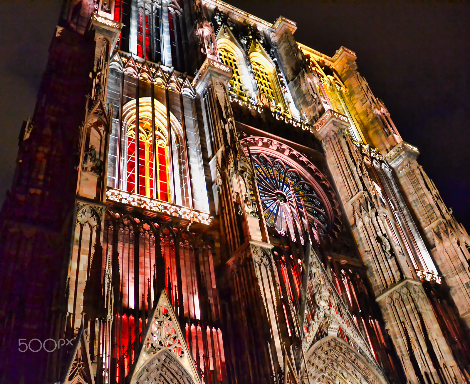 Nikon D3100 sample photo. Lighted cathedral photography