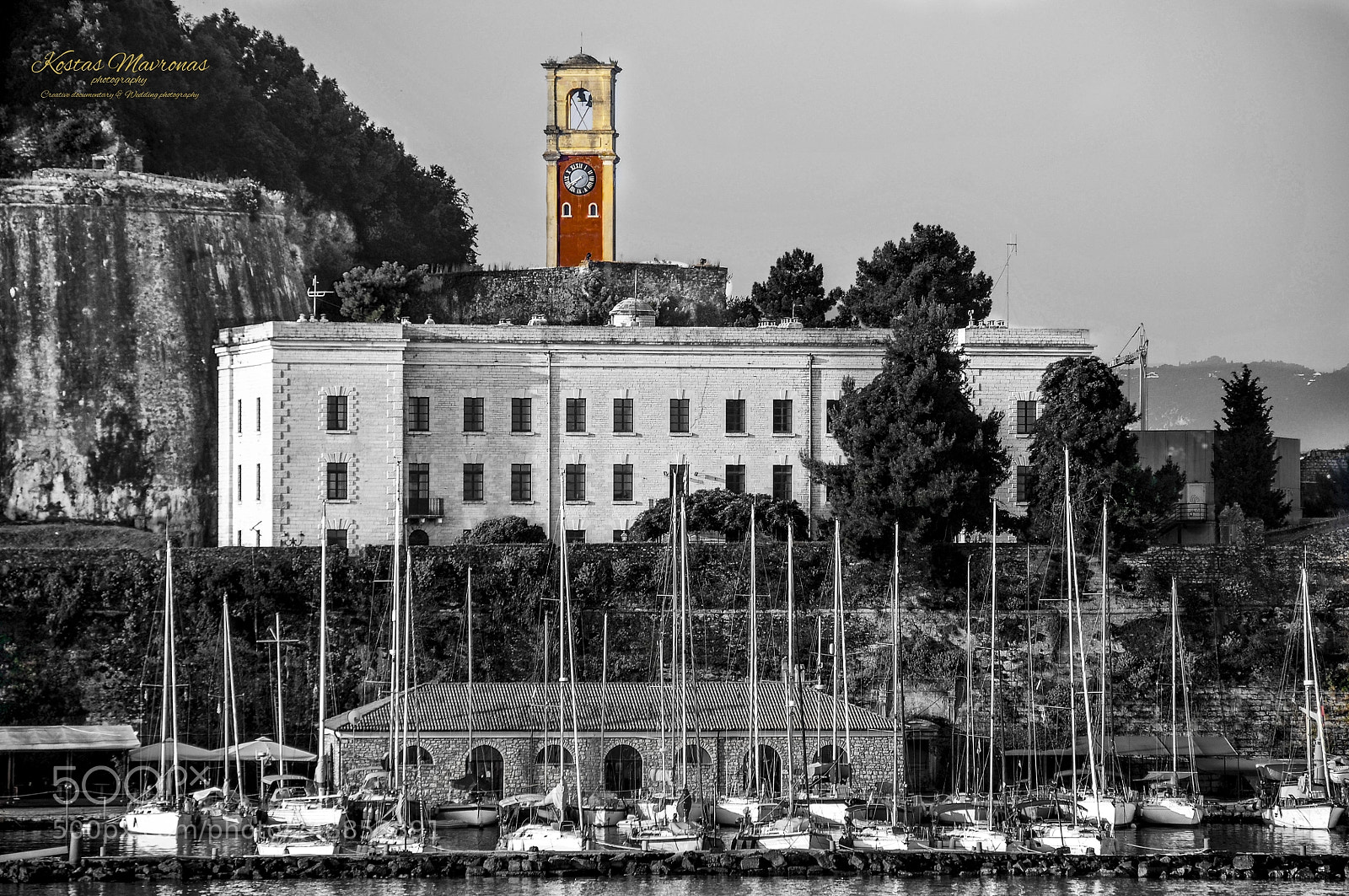 Nikon D300 sample photo. Fortess in b/w photography