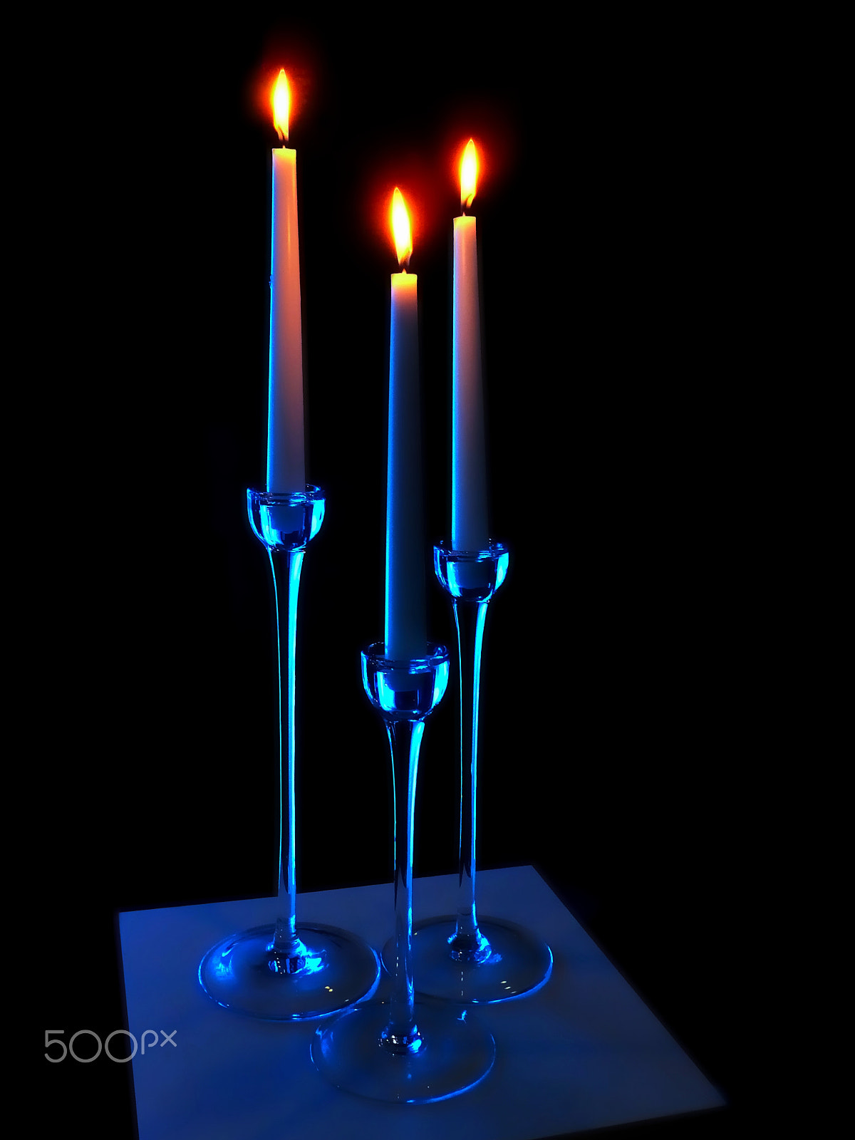 Olympus TG-830 sample photo. Blue candles photography