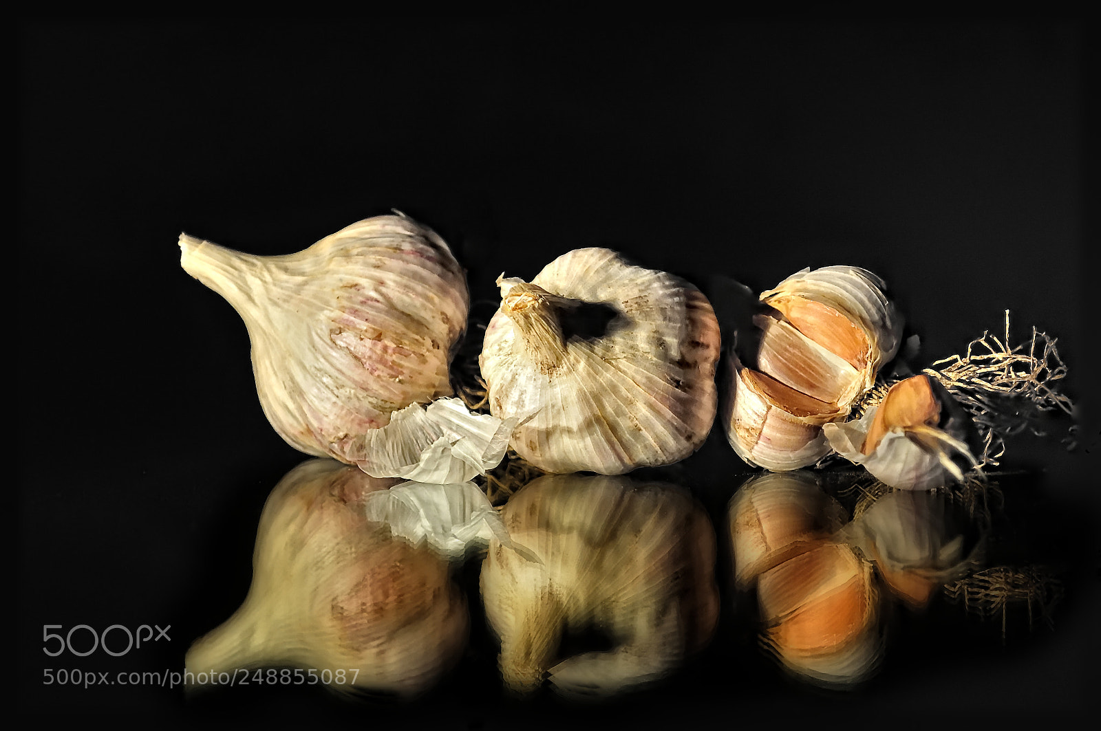 Nikon D5000 sample photo. Garlic photography