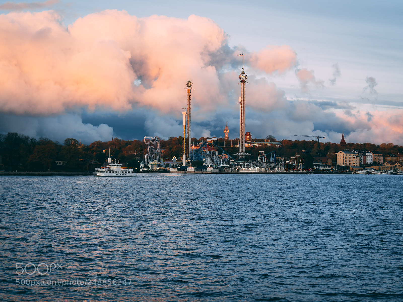 Olympus PEN-F sample photo. Gröna lund sunset photography
