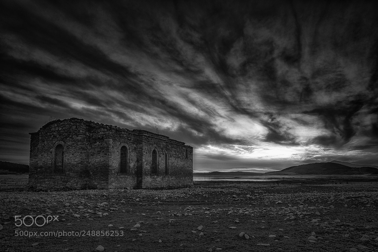 Nikon D5300 sample photo. Monochrome sunset photography