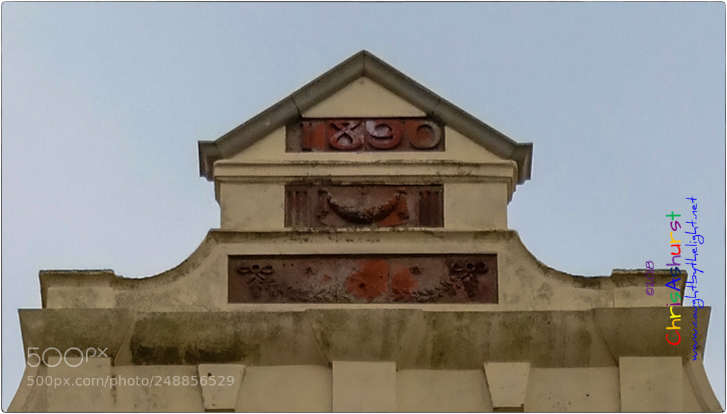 Samsung NX300 sample photo. Detail on 1905 bexhill building photography