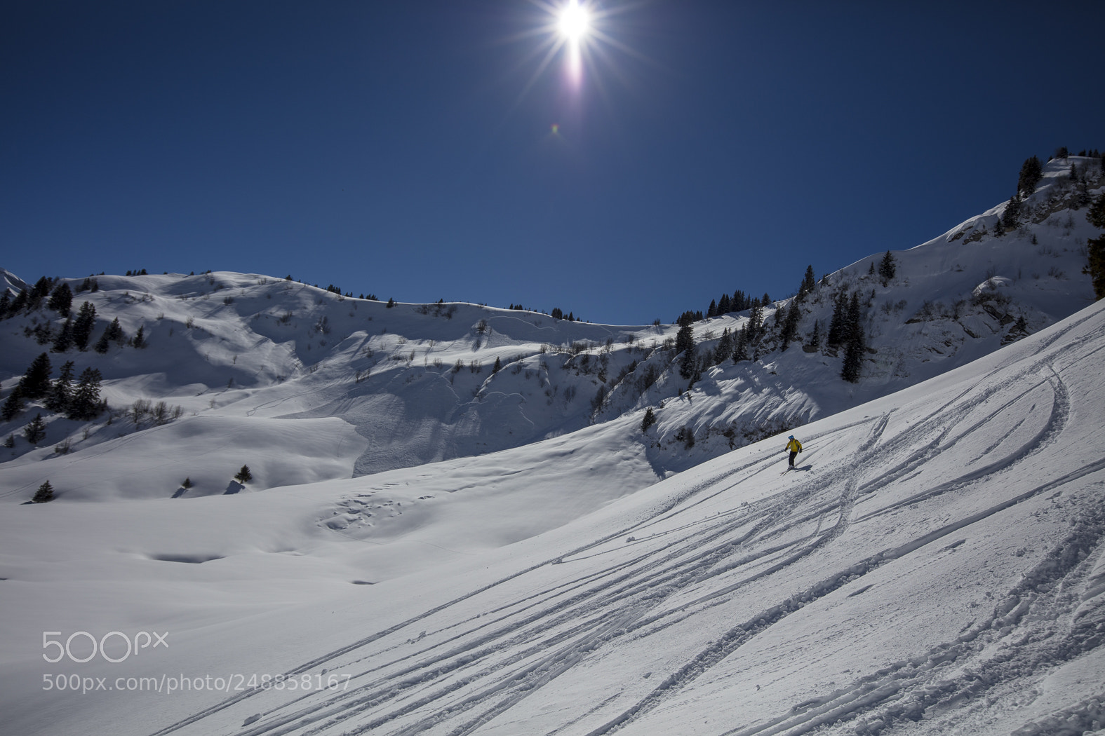 Canon EOS 5DS sample photo. Snow mountains in les photography