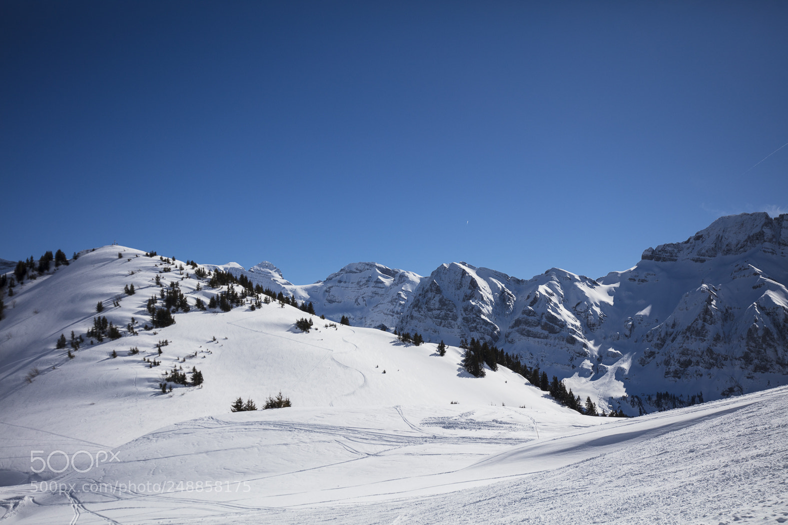 Canon EOS 5DS sample photo. Snow mountains in les photography