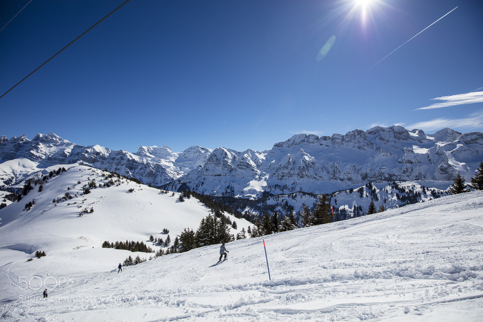 Canon EOS 5DS sample photo. Snow mountains in les photography