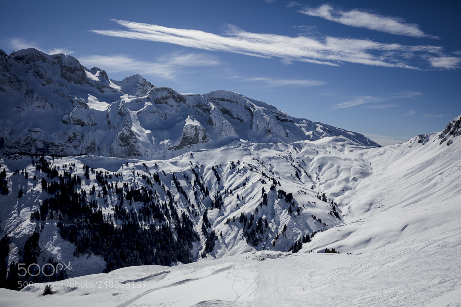 Canon EOS 5DS sample photo. Snow mountains in les photography