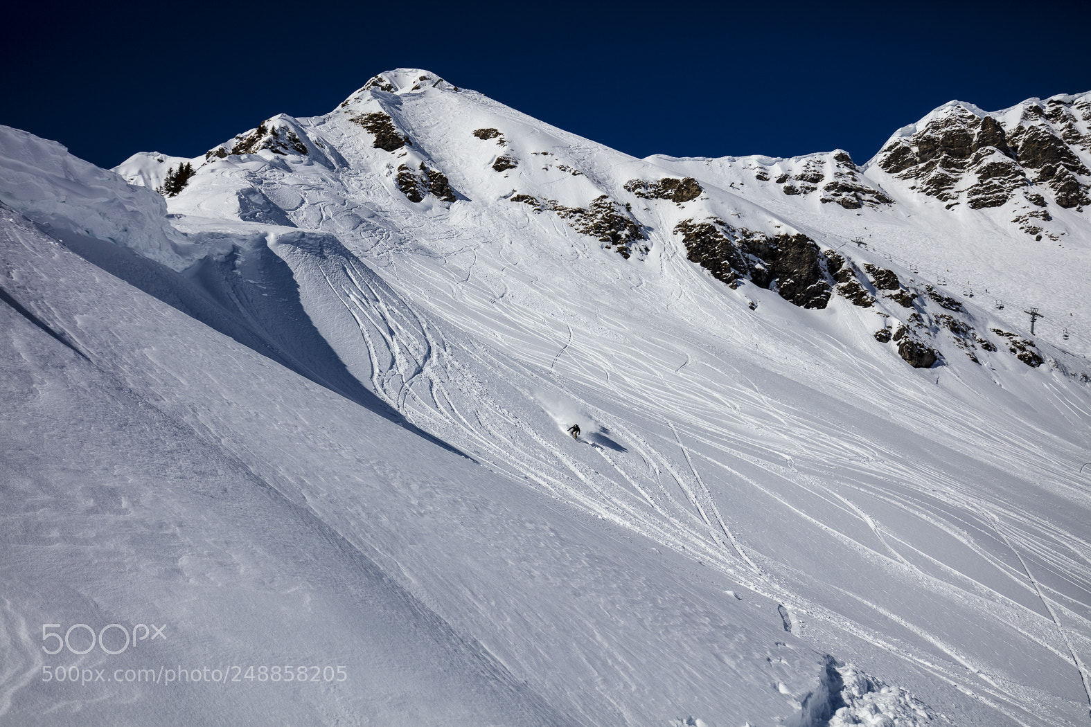 Canon EOS 5DS sample photo. Snow mountains in les photography