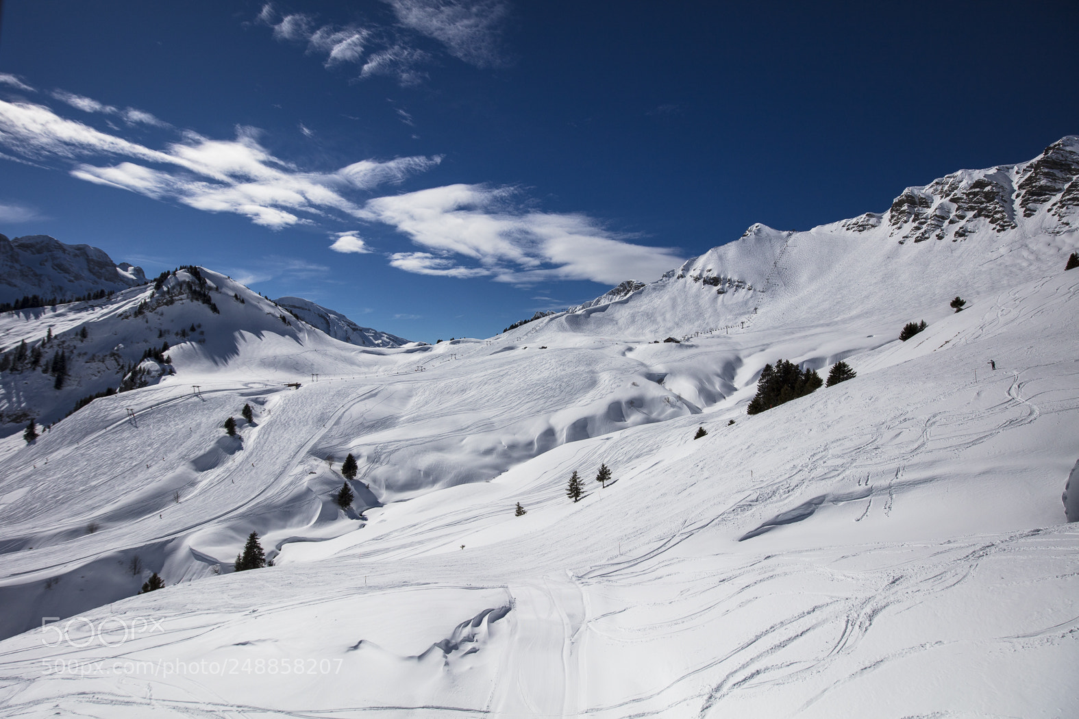 Canon EOS 5DS sample photo. Snow mountains in les photography
