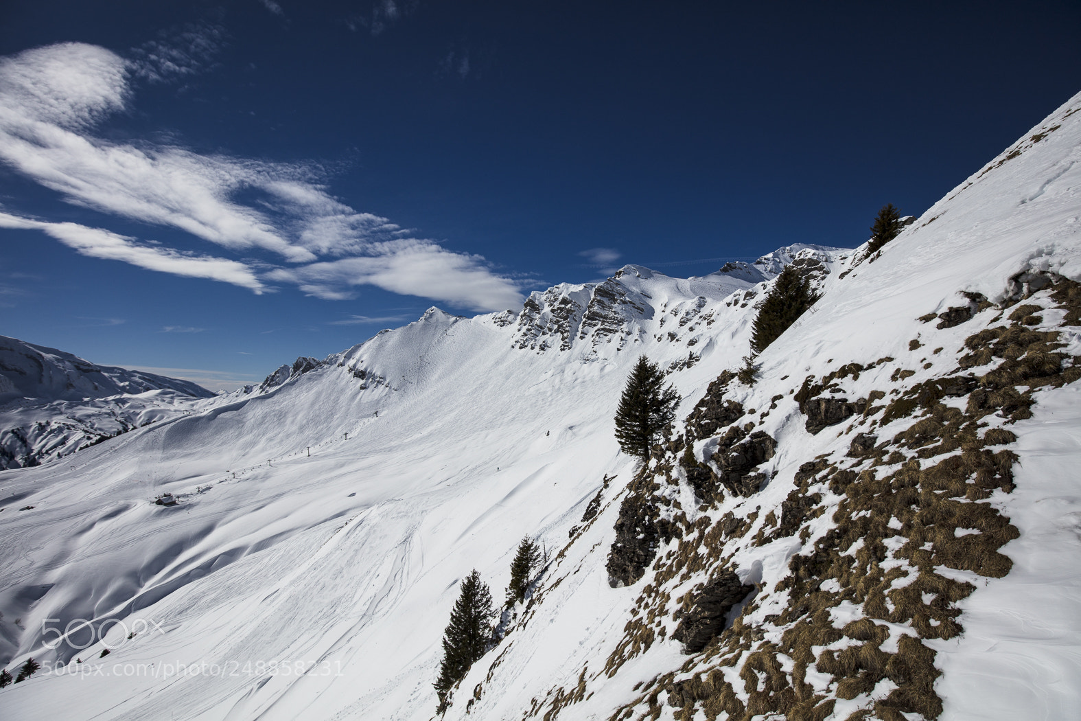 Canon EOS 5DS sample photo. Snow mountains in les photography