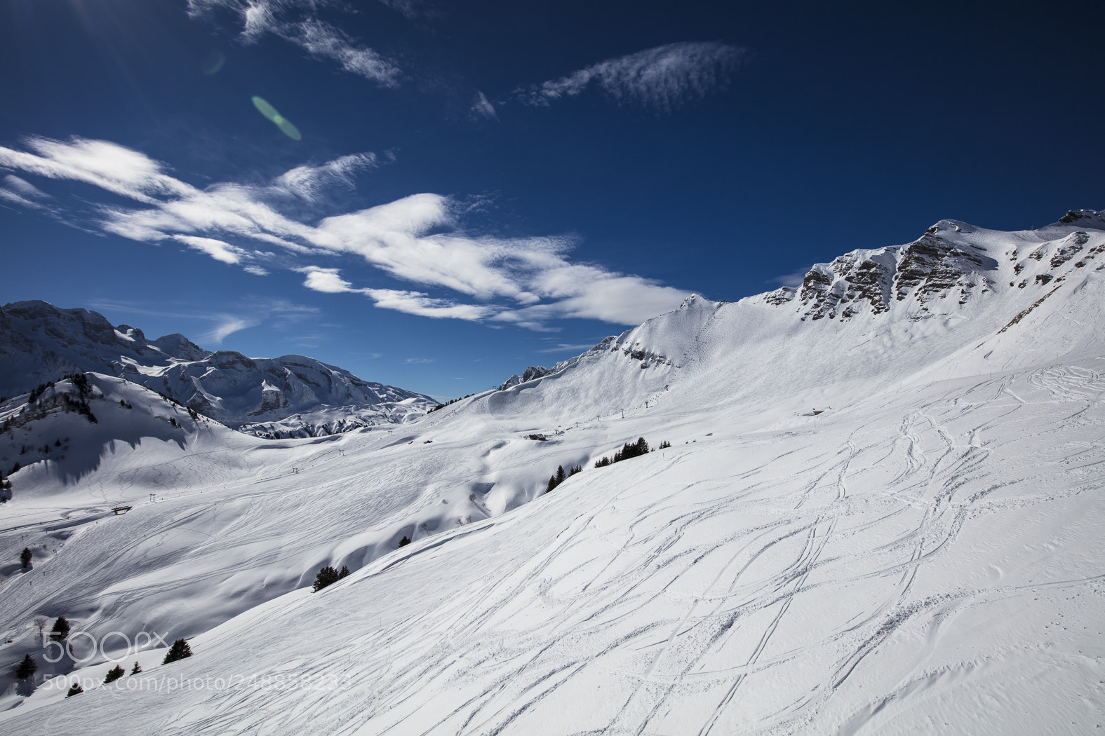 Canon EOS 5DS sample photo. Snow mountains in les photography