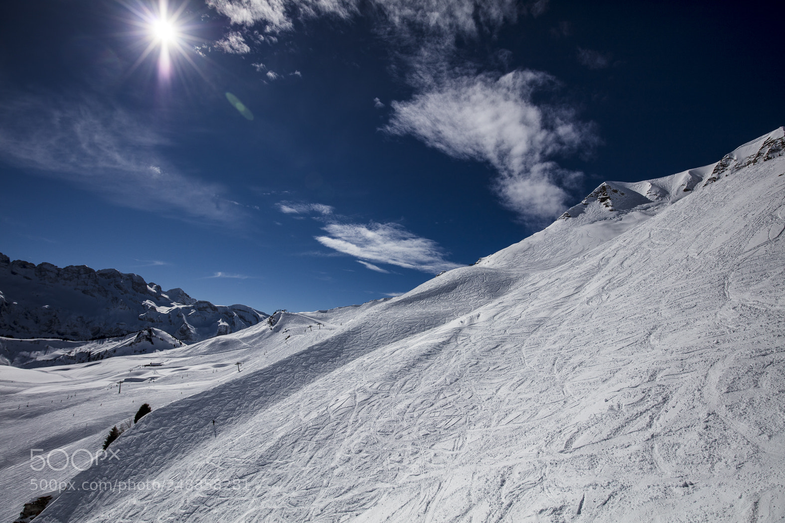 Canon EOS 5DS sample photo. Snow mountains in les photography