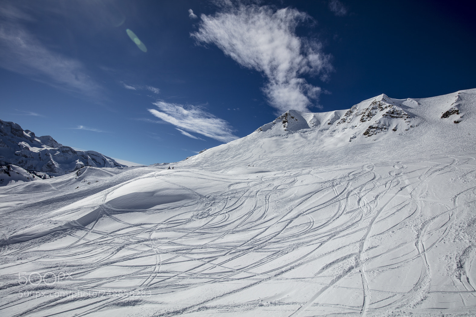 Canon EOS 5DS sample photo. Snow mountains in les photography