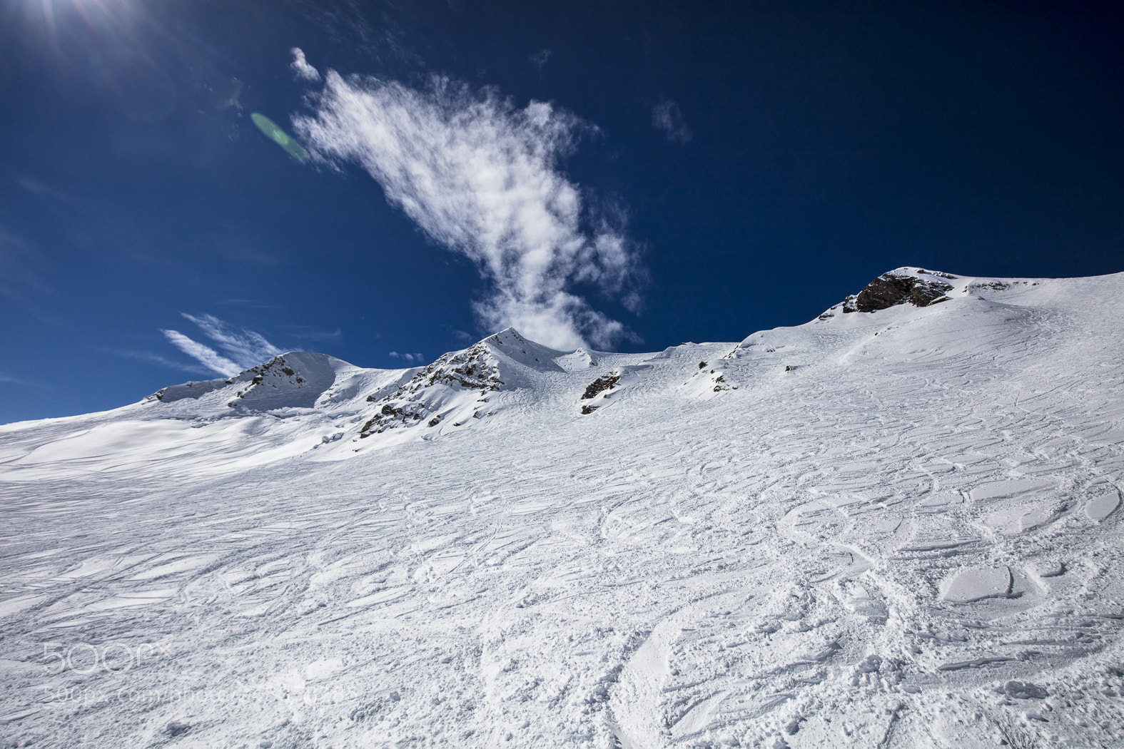 Canon EOS 5DS sample photo. Snow mountains in les photography