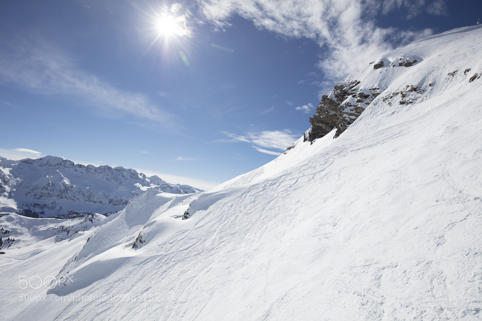 Canon EOS 5DS sample photo. Snow mountains in les photography