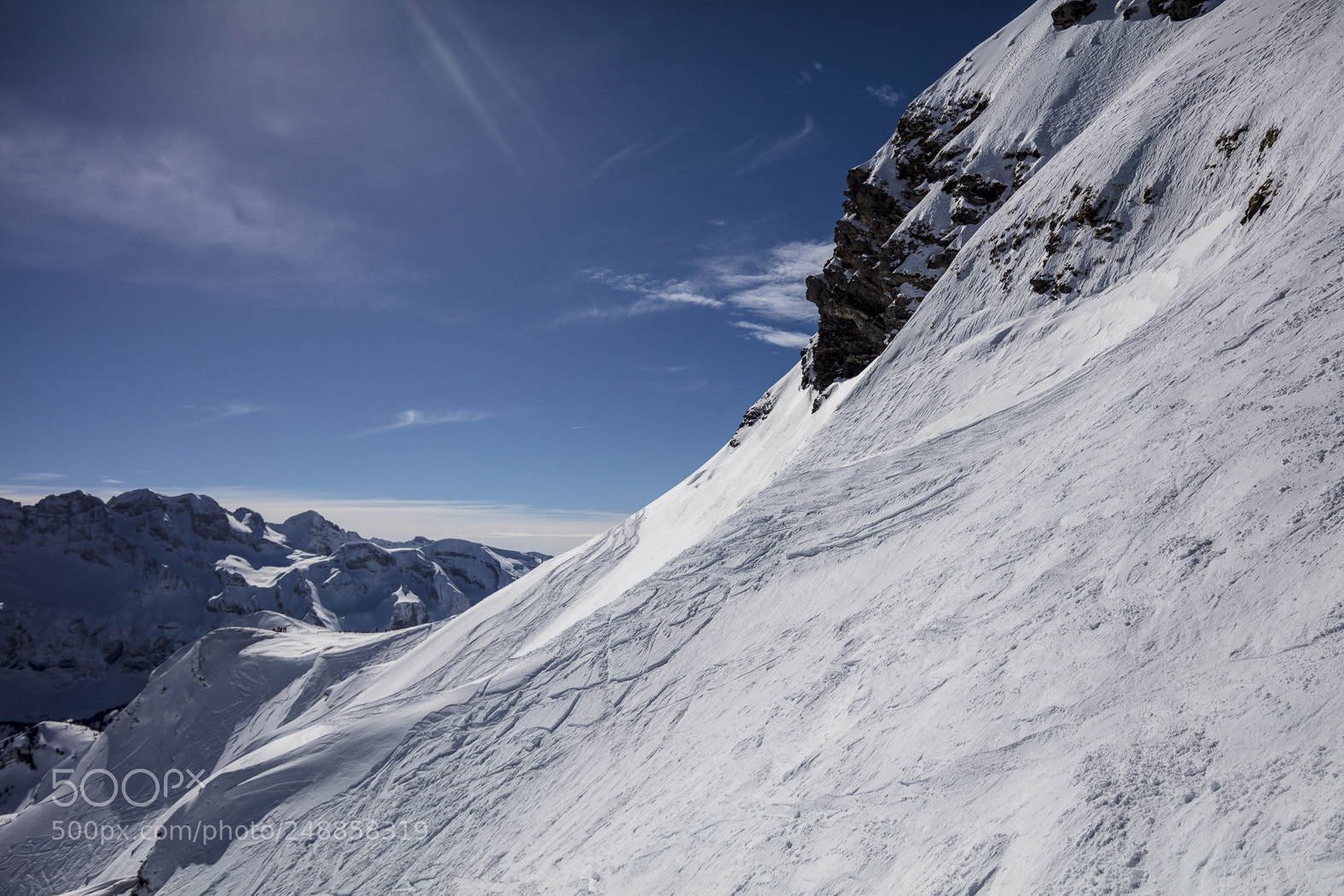 Canon EOS 5DS sample photo. Snow mountains in les photography