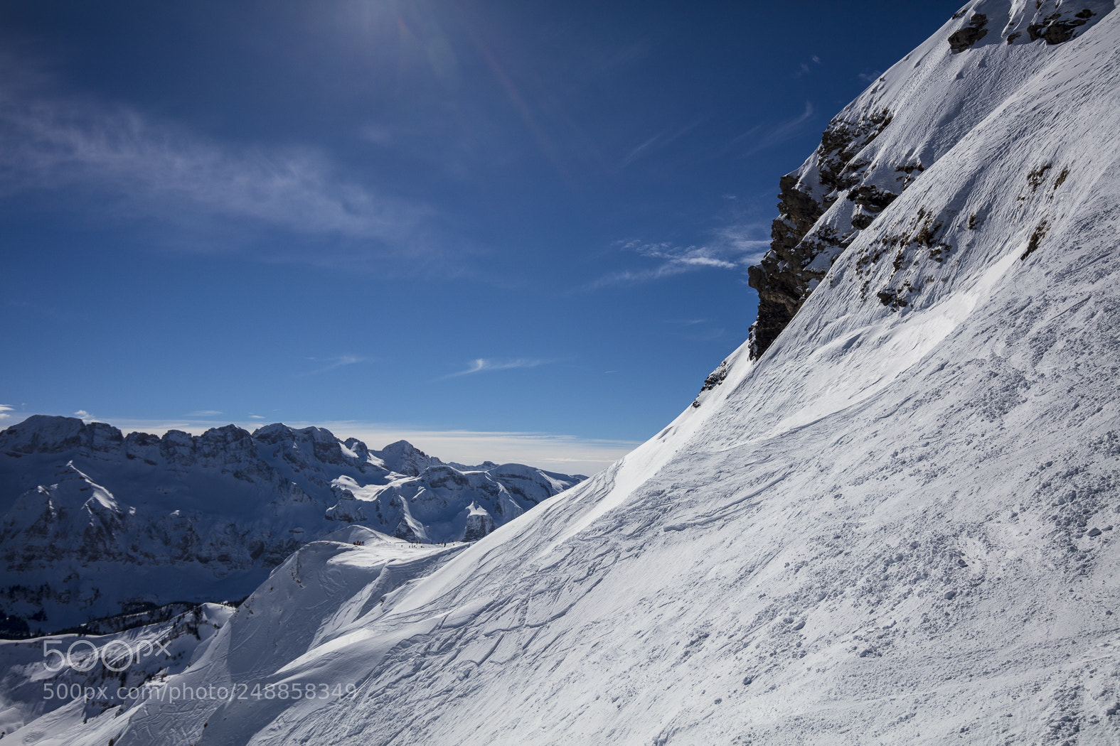 Canon EOS 5DS sample photo. Snow mountains in les photography