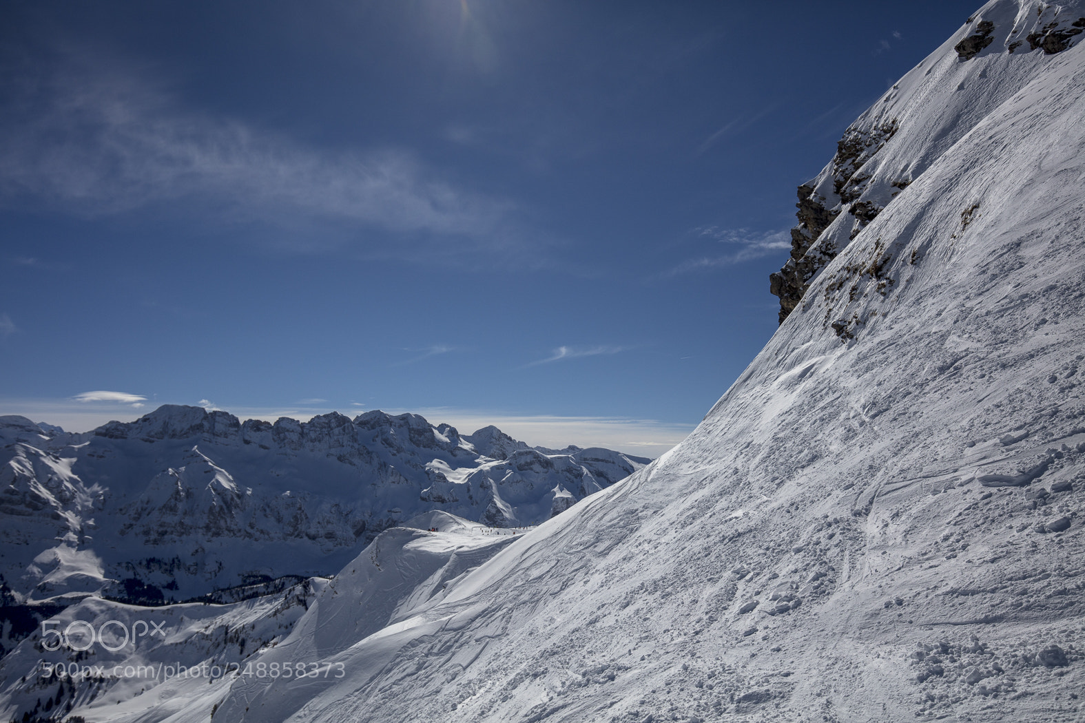 Canon EOS 5DS sample photo. Snow mountains in les photography