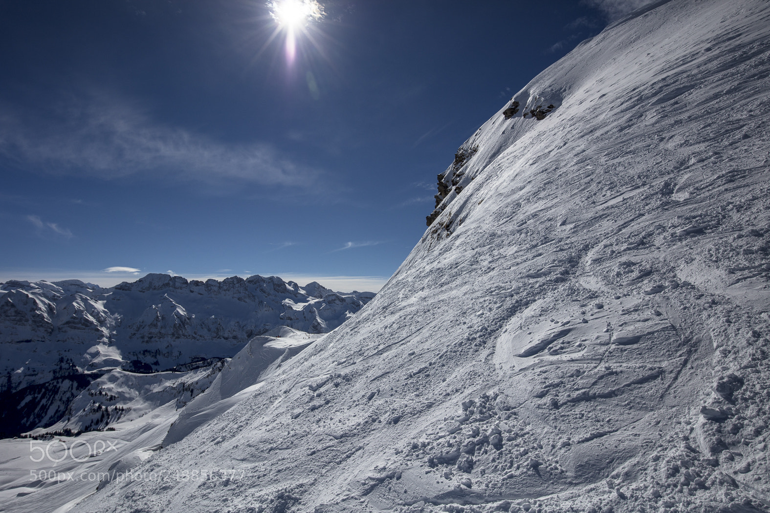 Canon EOS 5DS sample photo. Snow mountains in les photography